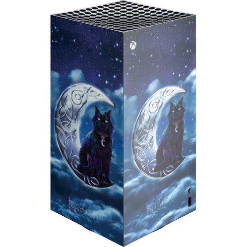 Celtic Black Cat by Brigid Ashwood XBox Series X Digital Edition Console Skin